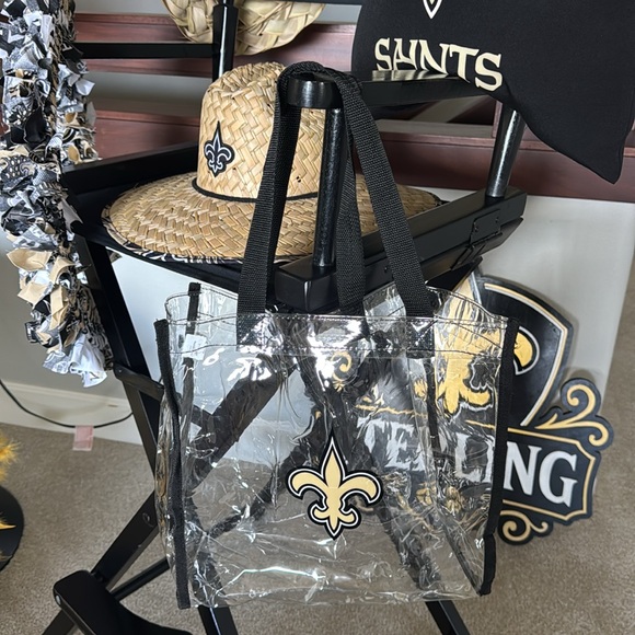 New Orleans Saints Clear Stadium Bag - Picture 1 of 3
